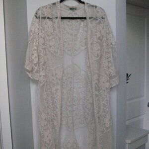 Long lace Rebellion duster/coverup